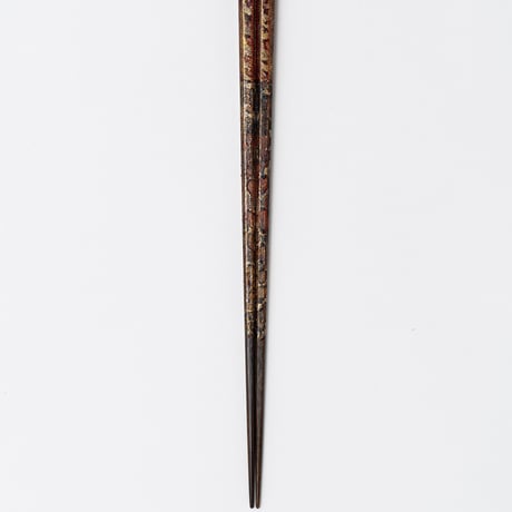 蒔絵御箸 「紅空輝く」 紅色　24cm
