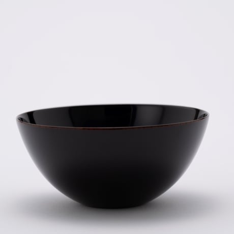 蒔絵「不二」平まり（溜色）φ12.5cm