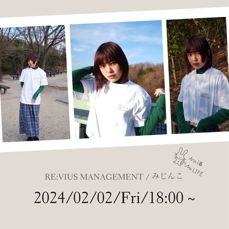 Re:vius Management /みじんこ-S/S Tee/Tote Bag