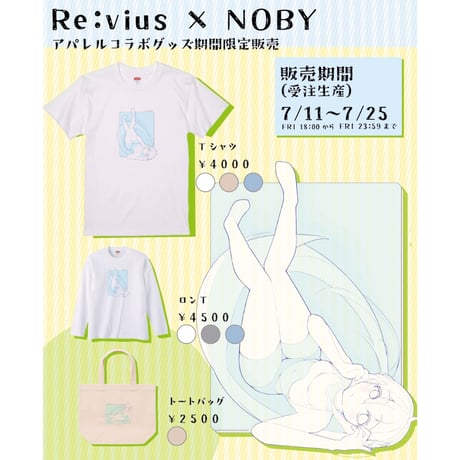 Re:vius Management / Noβy(ノービー) - S/S Tee,L/S Tee,ToteBag