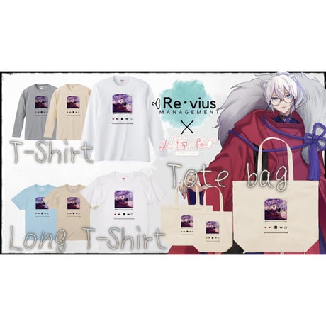 Re:vius Management / 北野極 - S/S Tee,L/S Tee,ToteBag