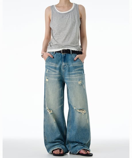 FADECLASSIC DAMAGED JEANS