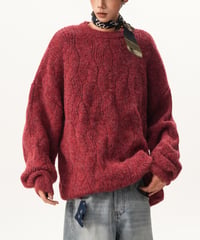 WOOLMIX TEXTURE KNIT /4color