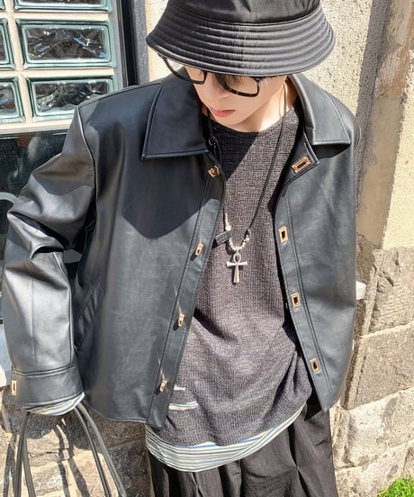 LUXLOCK FAUX LEATHER JACKET