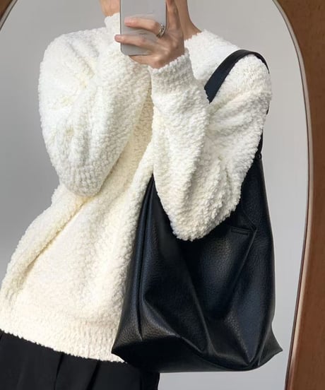 LOOSE CLOUD KNIT PULLOVER /2color