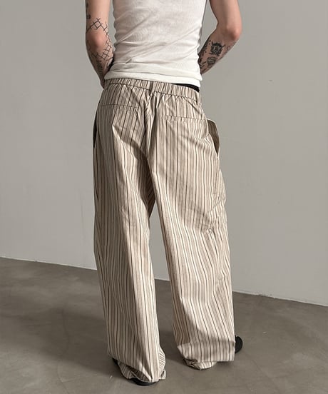 PARALLEL STRIPE WIDE PANTS /2color