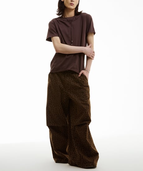 【一部即納】LEOPARD WIDE PANTS