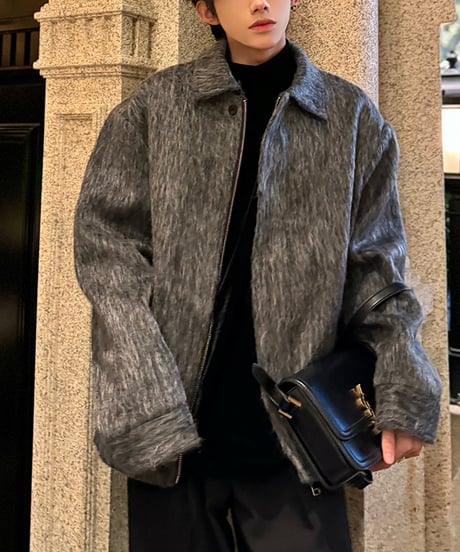 WOOL-LIKE LOOSE JACKET /2color