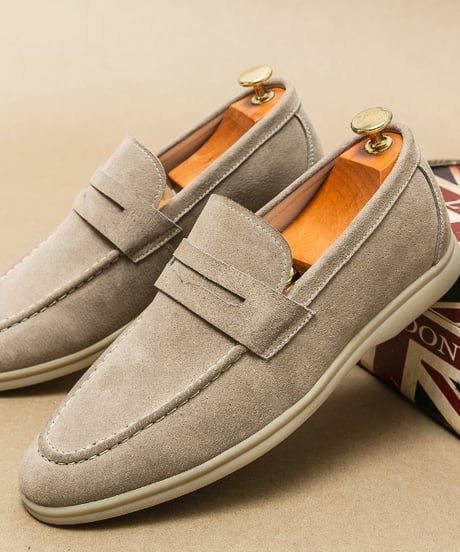 LUXURY SUEDE PENNY LOAFERS /3color