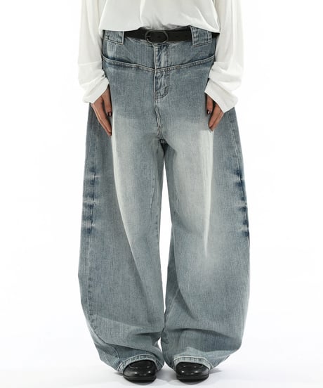 FADELINE LOOSE DENIM  /2color