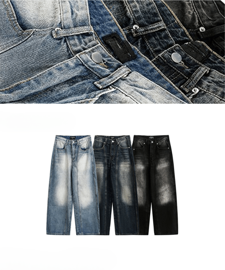 DROPLINE FADE LOOSE DENIM /3color