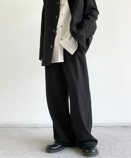 LOOSE DRAPED PANTS WITH BELT /2color