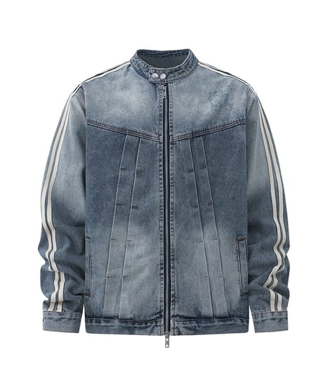 VINTAGE TRACK DENIM JACKET