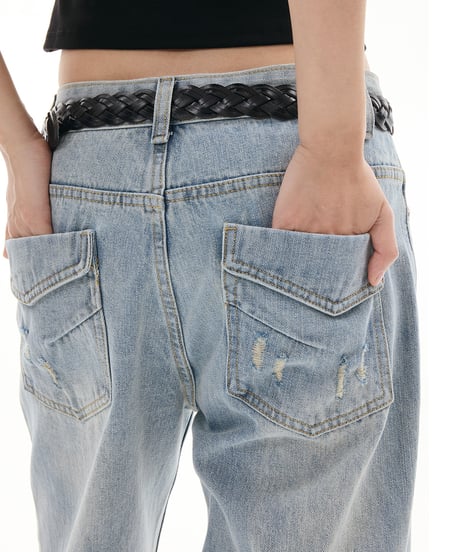 CRACKEDGE FLARE DENIM
