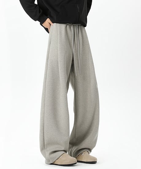 WIDE TUCK SWEATPANTS /2color
