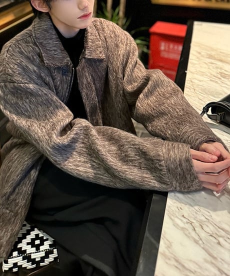 WOOL-LIKE LOOSE JACKET /2color