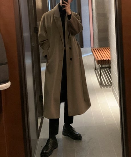 WOOL-LIKE BASIC COAT /2color