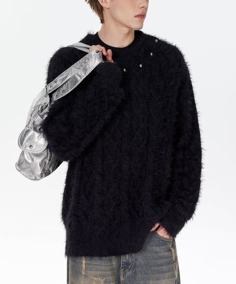 NOBLESTUD CABLE KNIT /2color