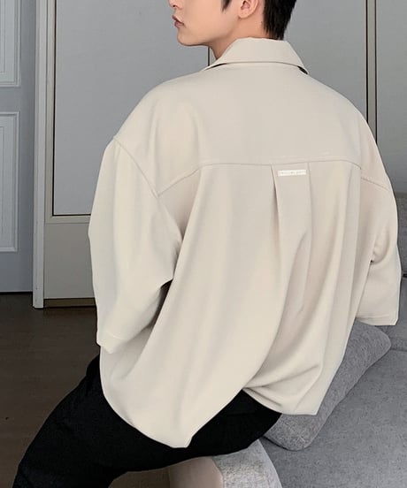 LOOSE DRAPE STITCH SHIRT /5color
