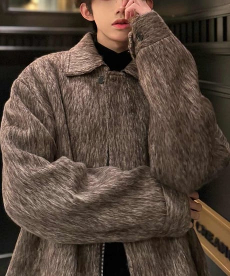 WOOL-LIKE LOOSE JACKET /2color