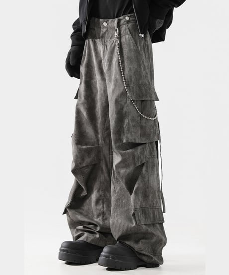 WIDE LEG CARGO PANTS /2color