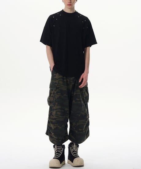 STAR RIVET CUTTING TEE /2color
