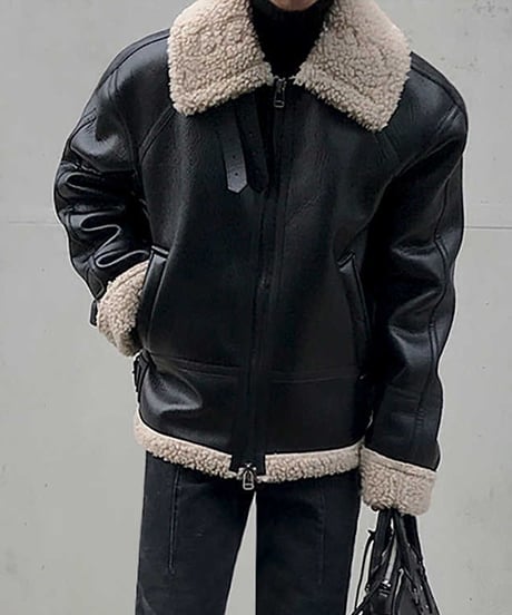FAUX MOUTON JACKET