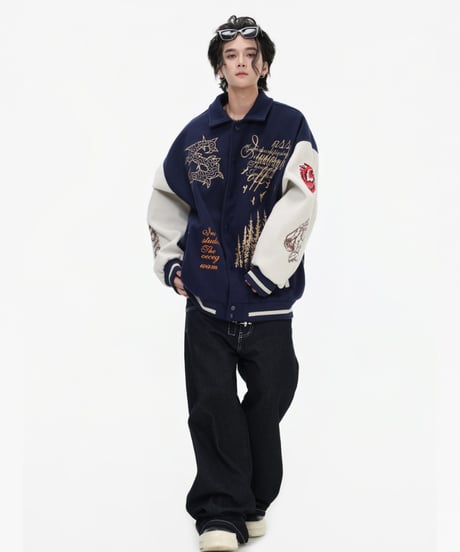 METAL TOGGLE WIDE DENIM