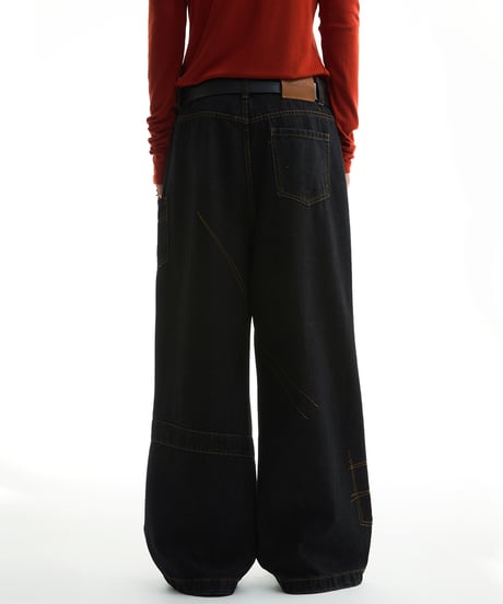 TWISTED STITCH WIDE DENIM