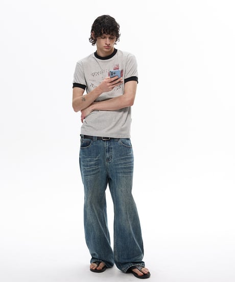 VINTAGECROSS RINGER TEE /3color