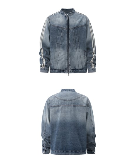 VINTAGE TRACK DENIM JACKET