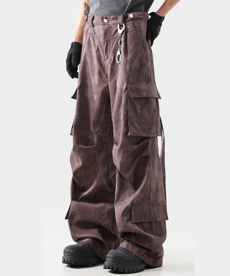 WIDE LEG CARGO PANTS /2color
