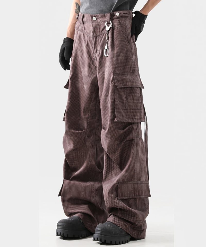 パンツ lig. wide cargo pants リグドットLig. wide cargo pants】ブラック