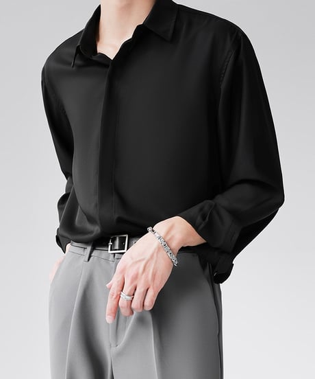 HIGH-END LOOSE DRAPE SHIRT /3color