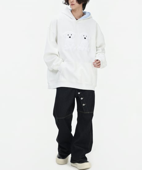 DIAGONAL BUTTON DENIM