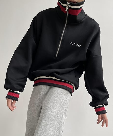 HALF-ZIP TRACK JACKET /2color