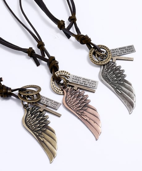 VINTAGE WING LEATHER NECKLACE