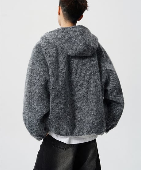 COZYHOOD WOOLLIKE KNIT /2color