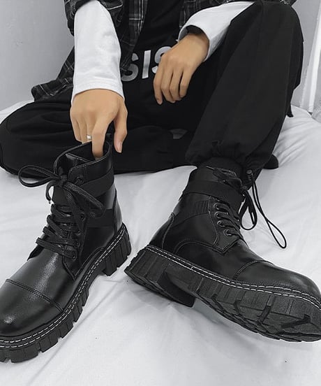 HIGH SOLE SNEAKER BOOTS /2color
