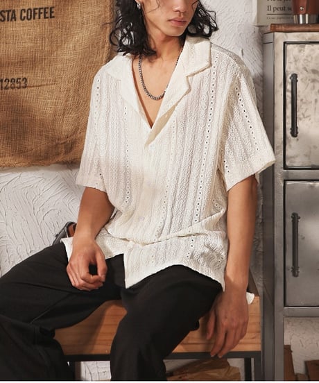 SUMMER TEXTURE KNIT SHIRT /3color