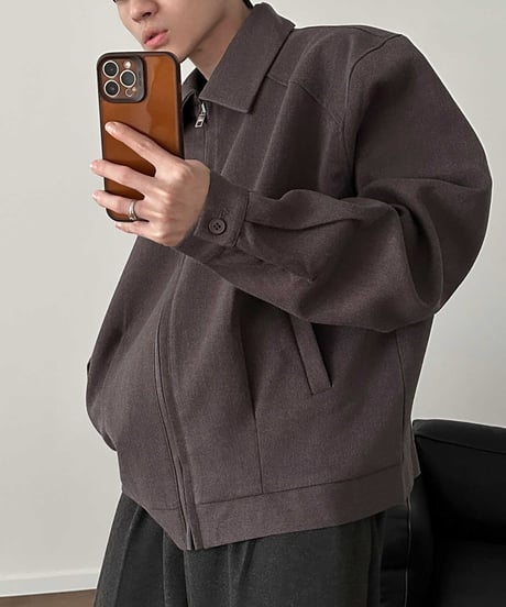 STAND COLLAR SHORT JACKET /2color