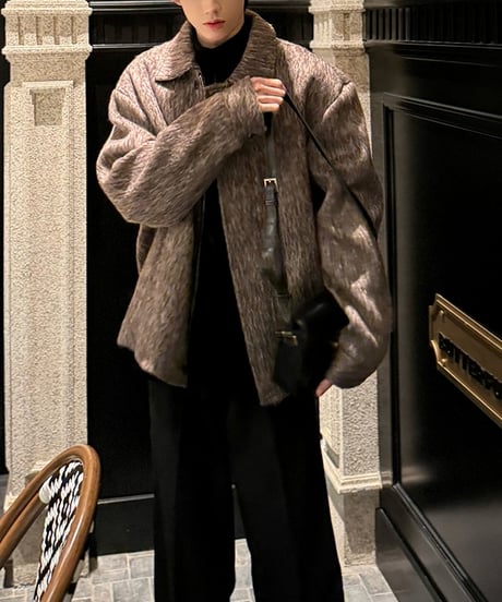 WOOL-LIKE LOOSE JACKET /2color