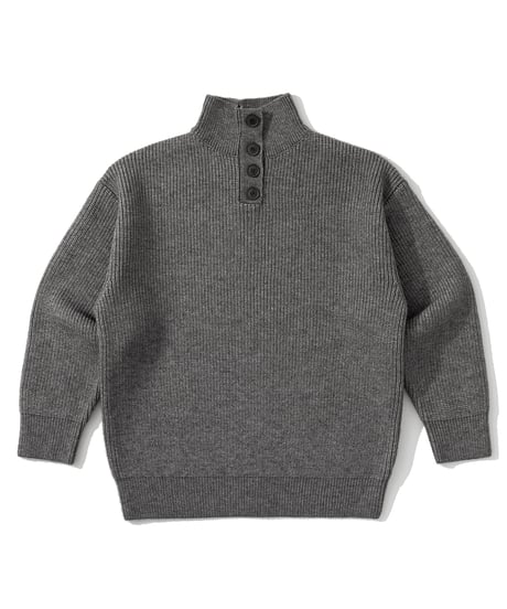 HALF BUTTON LOOSE TURTLE /3color