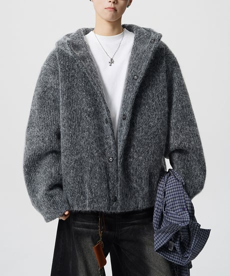 COZYHOOD WOOLLIKE KNIT /2color