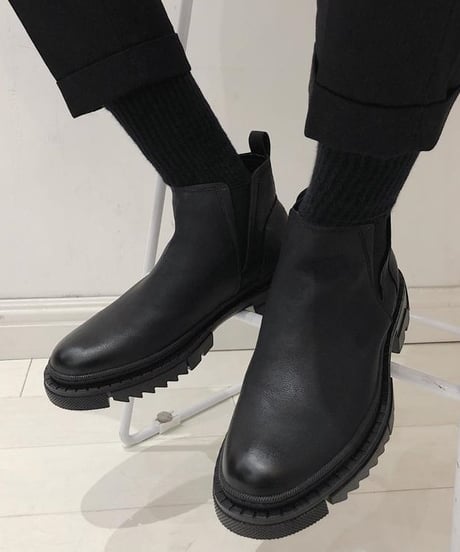 FAUX LEATHER SIDE GORE BOOTS
