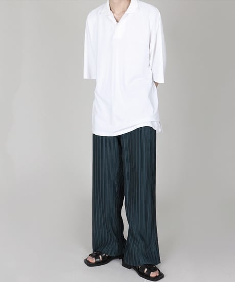 ICE SILK DRAPE WIDE PANTS /2color