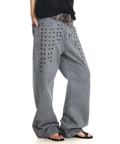 EYELETSTORM LOOSE DENIM