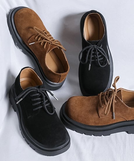 REAL LEATHER LOWTOP BOOTS /2color
