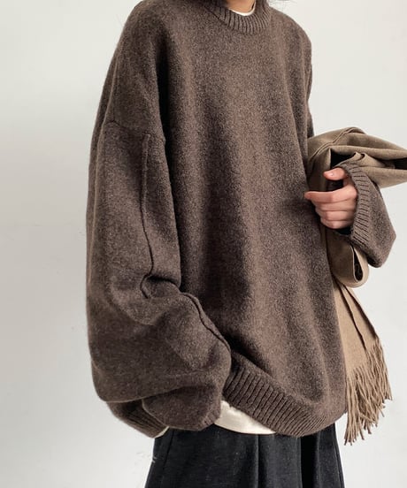 LOOSE MAILLARD KNIT /3color