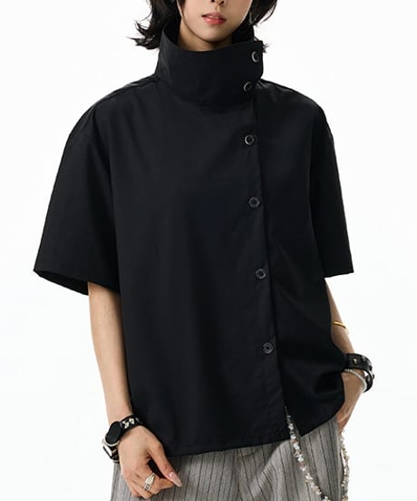 NOIRFLOW ASYM SHIRT /2color